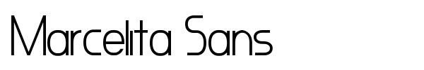 Marcelita Sans font preview